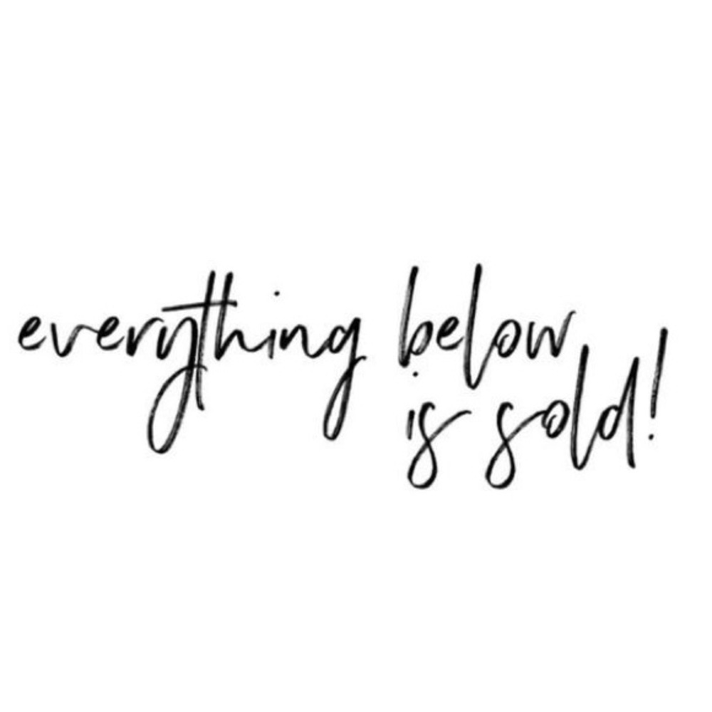 thank you for shopping my closet 💛